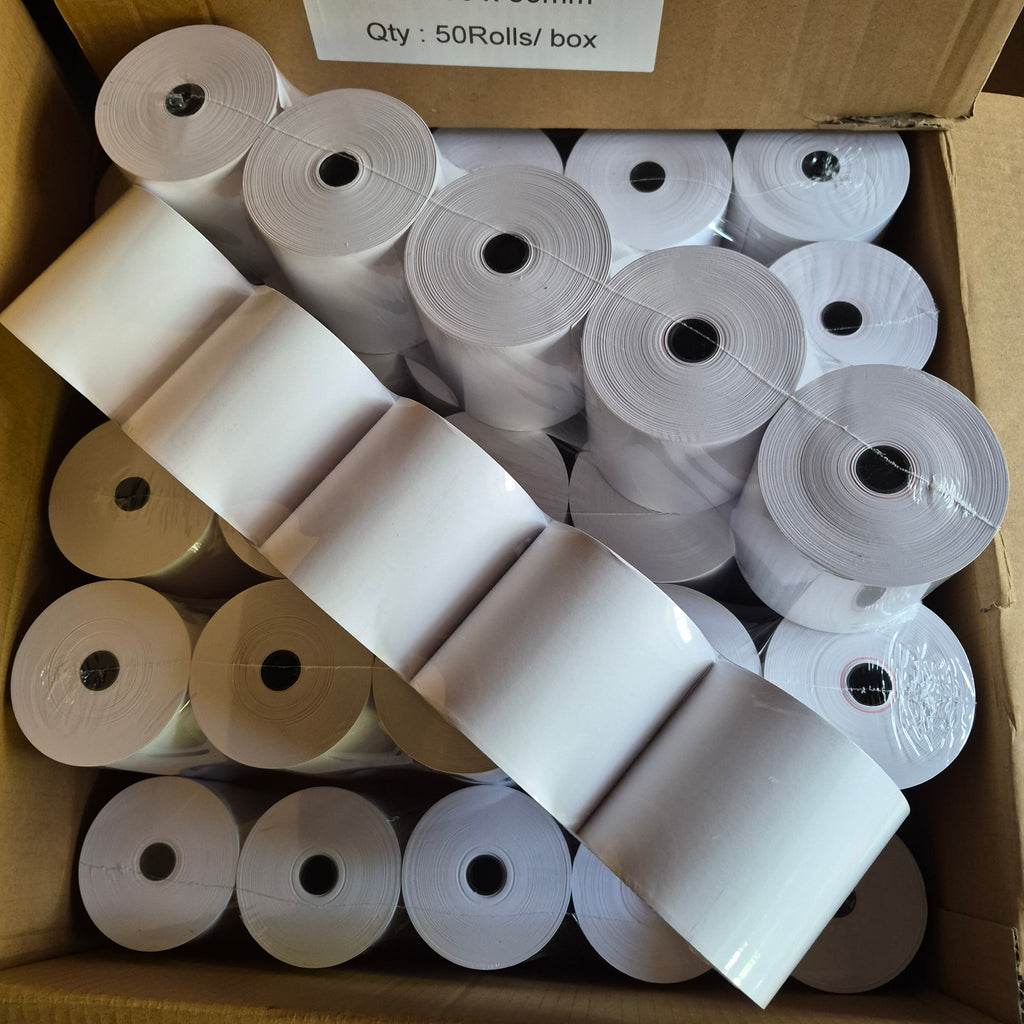 10 Thermische Kassarollen 80x80x12 mm - 70 GSM - Geschikt voor POS, Kassasystemen & Bonprinters