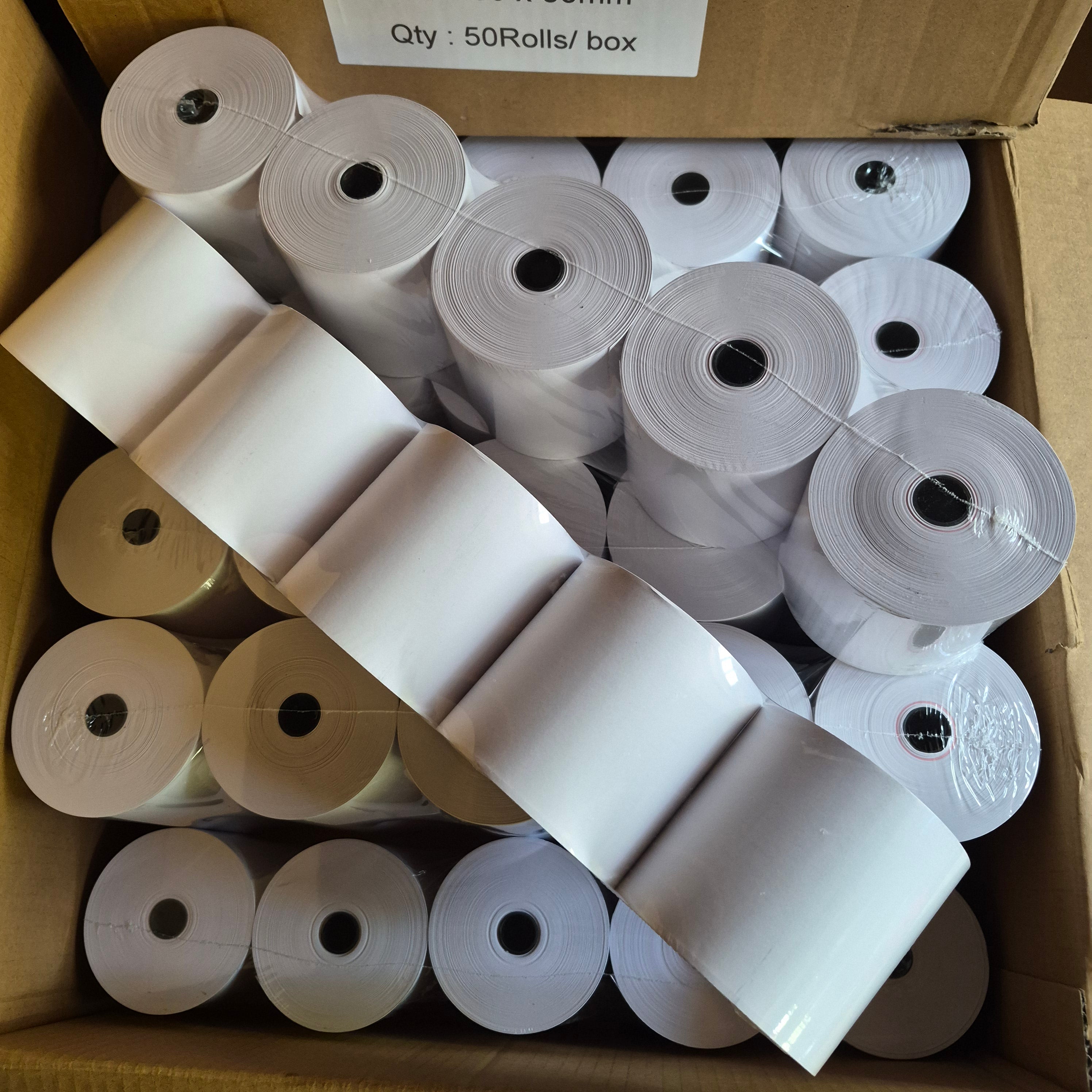 10 Thermische Kassarollen 80x80x12 mm - 70 GSM - Geschikt voor POS, Kassasystemen & Bonprinters