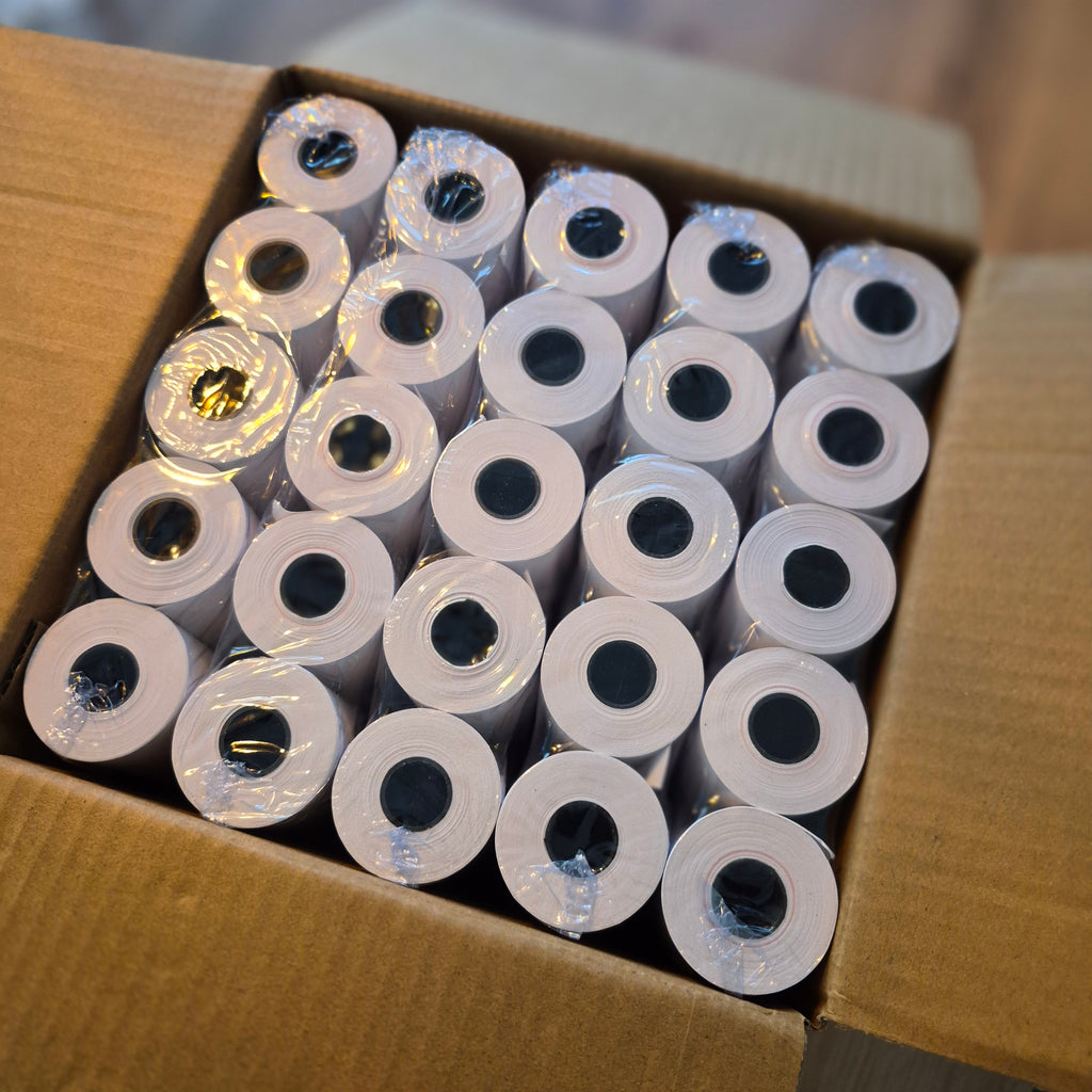 50 Thermische Rollen 57 × 40 mm  | Verpakking van 50 Rollen. Geschikt voor Betaalterminals