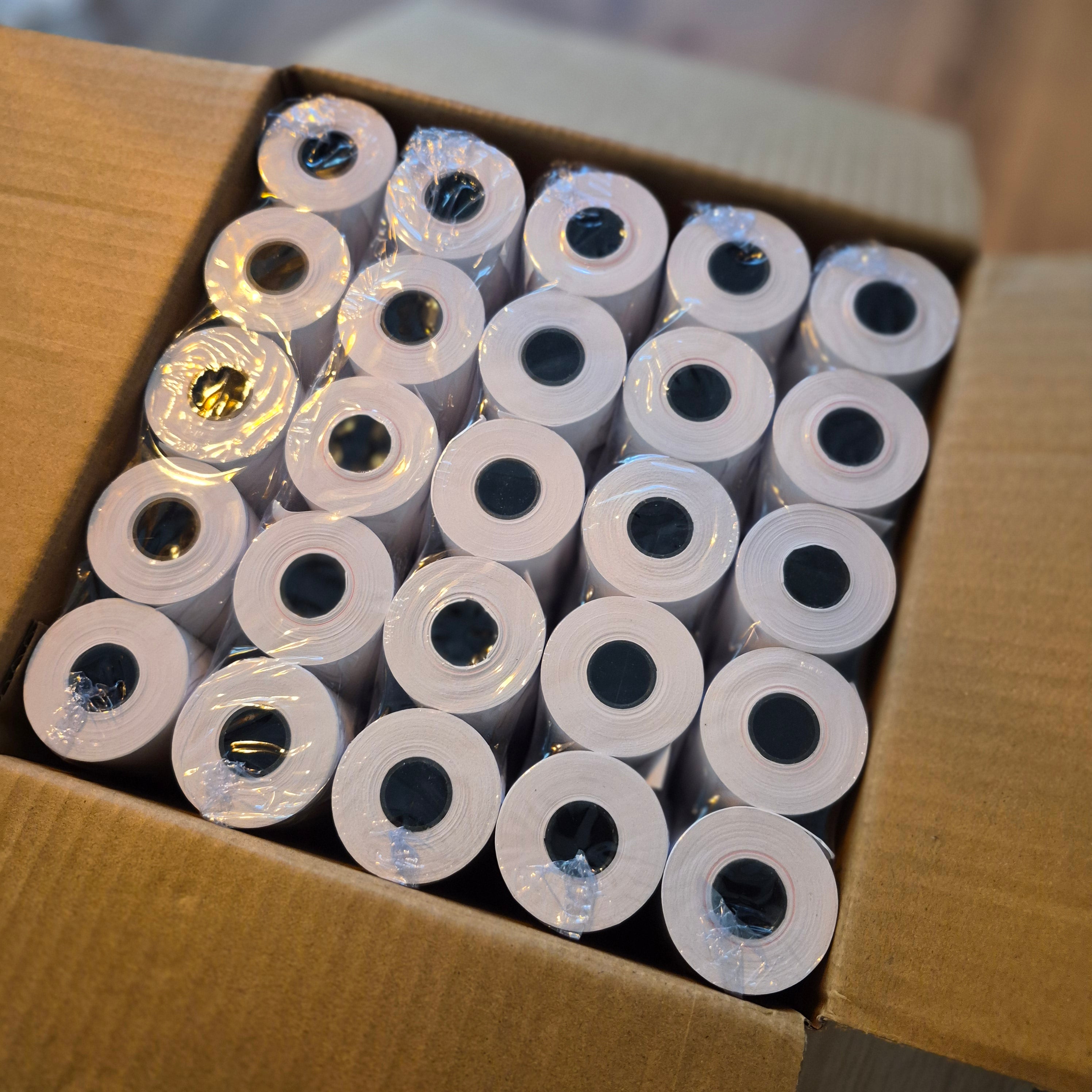 50 Thermische Rollen 57 × 40 mm  | Verpakking van 50 Rollen. Geschikt voor Betaalterminals