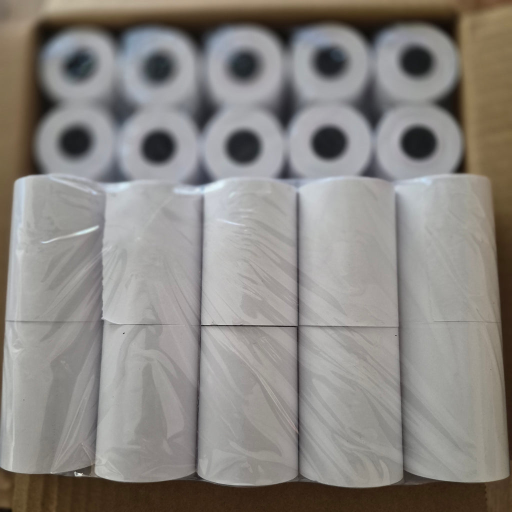 50 Thermische Rollen 57 × 40 mm  | Verpakking van 50 Rollen. Geschikt voor Betaalterminals