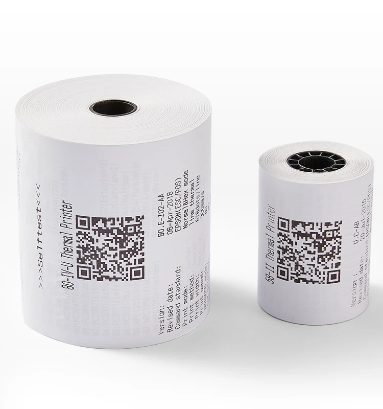 5 Thermische Kassarollen 80x80x12 mm – 70 GSM