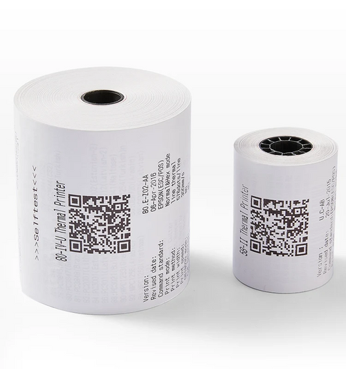 5 Thermische Kassarollen 80x80x12 mm – 70 GSM