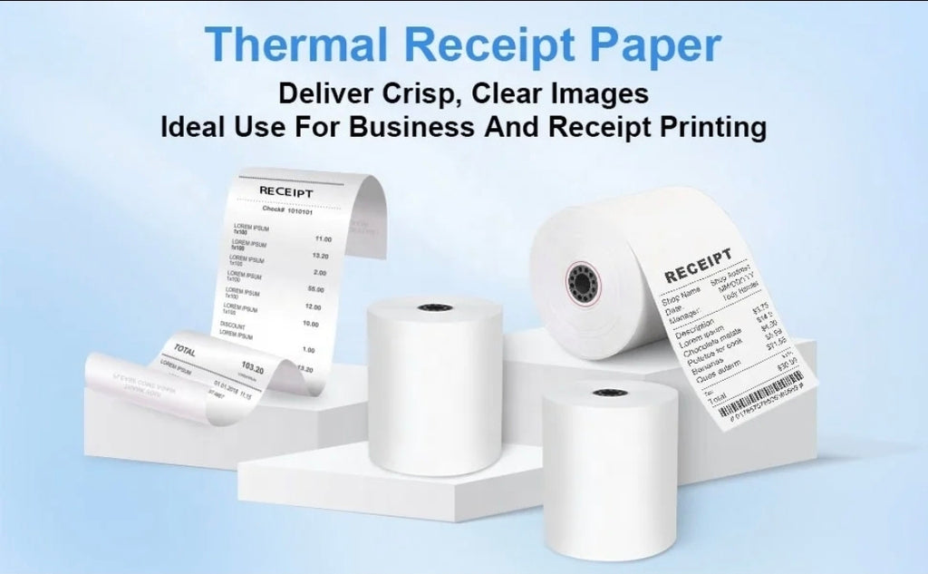 15 Rollen 15 Thermische Kassarollen 80x80x12 mm - 70 GSM - Geschikt voor POS, Kassasystemen & Bonprinters